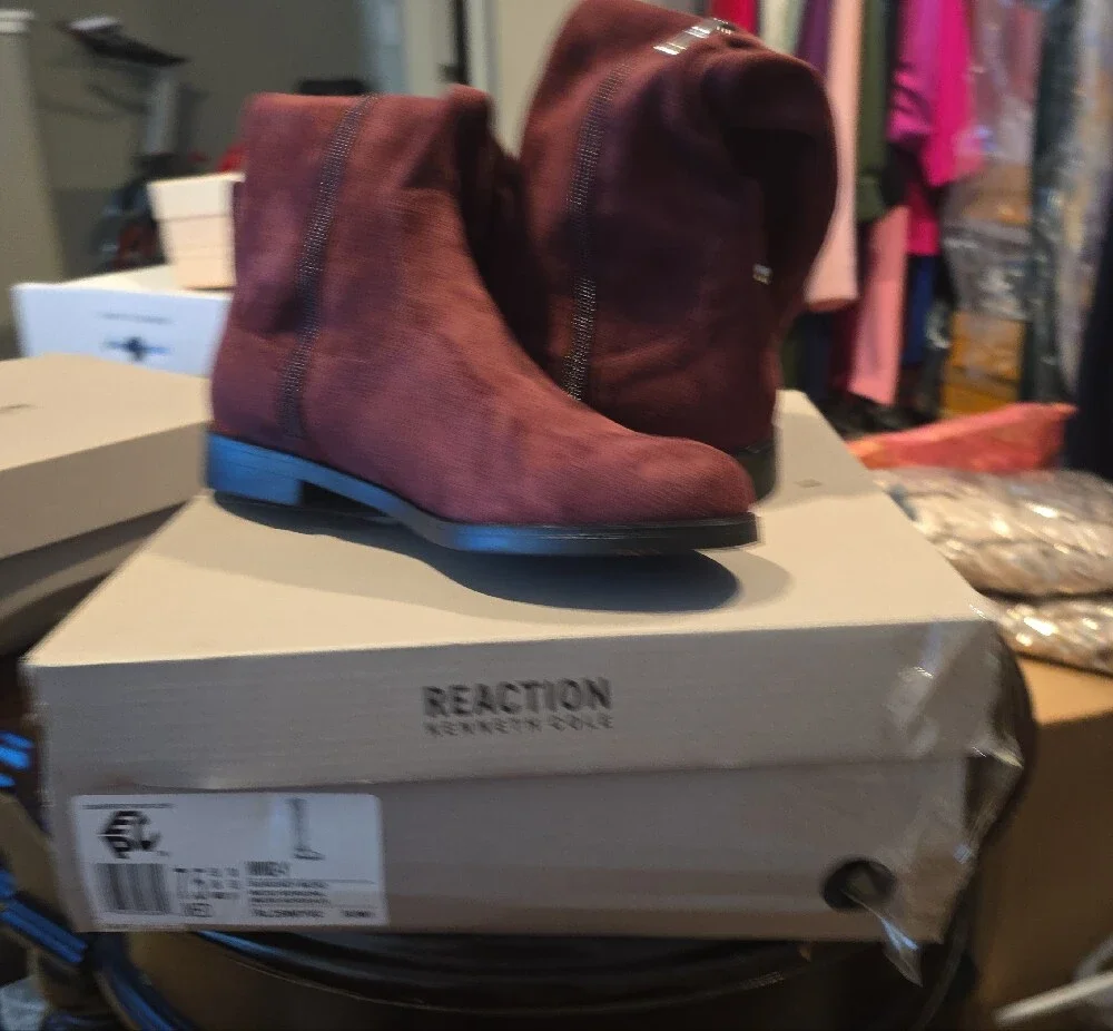Kenneth Cole Burgundy Over-the-Knee Suede Boots